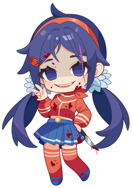 Chibi Character Illustration — Mita (Miside) Ver. 2
